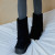 MAXI FOLDED BOOTS MIDDLE(10inch) - BLACK